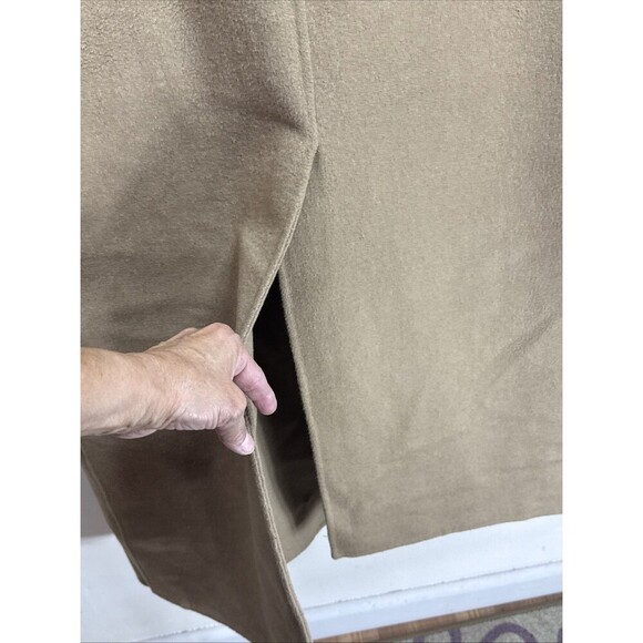 (T6) NWT! Zara WRAP Pea COAT Womens Size S, Brown Wool Blend No Bel - Picture 4 of 15